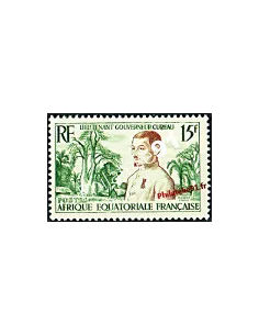 Timbre d'A.E.F. n° 230. Lieutenant-Gouverneur Cureau, colonies