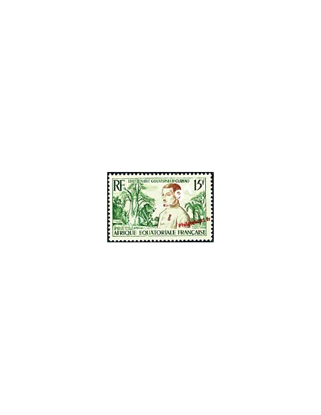 Timbre d'A.E.F. n° 230. Lieutenant-Gouverneur Cureau, colonies