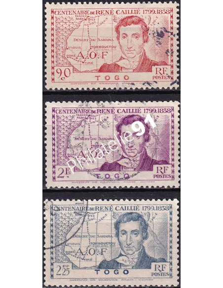 TOGO, n° 172 à 174 oblitéré, Timbres colonies françaises