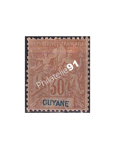 Guyane, n° 38 charnière, collection timbres Colonies françaises
