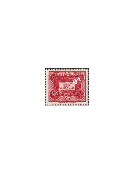 A.E.F. Timbre-taxe n° 12, collection timbres colonies françaises