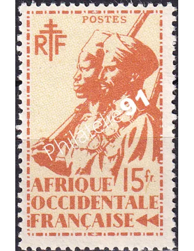A.O.F. n° 21, collection timbres colonies françaises
