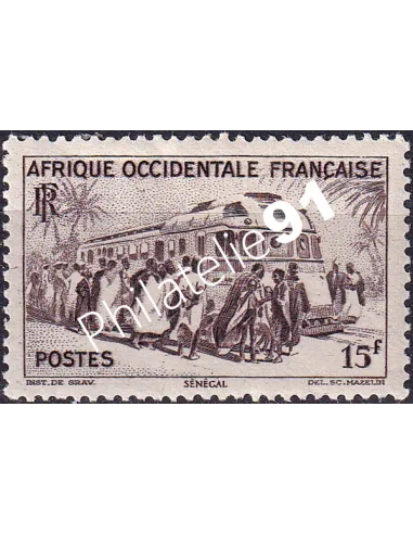 A.O.F. n° 40 charnière, collection timbres colonies françaises