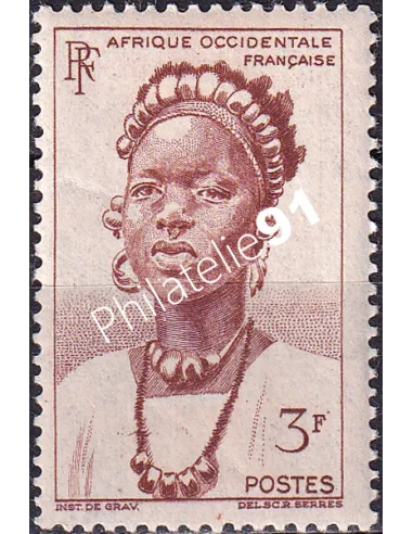 A.O.F. n° 44, collection timbres colonies françaises