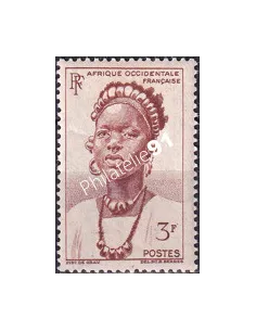 A.O.F. n° 44 charnière, collection timbres colonies françaises