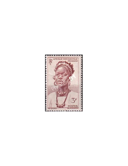 A.O.F. n° 44 charnière, collection timbres colonies françaises