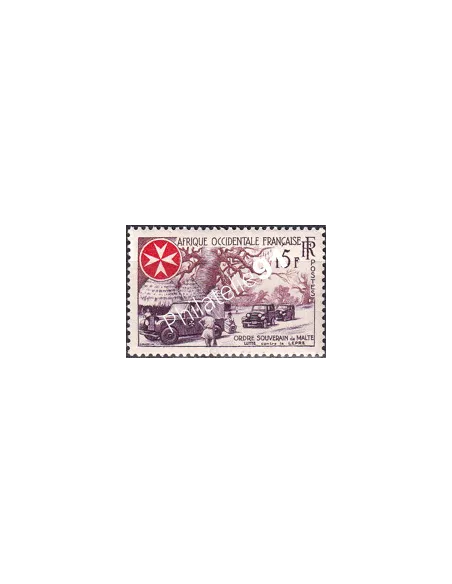 A.O.F. n° 63 charnière, collection timbres colonies françaises