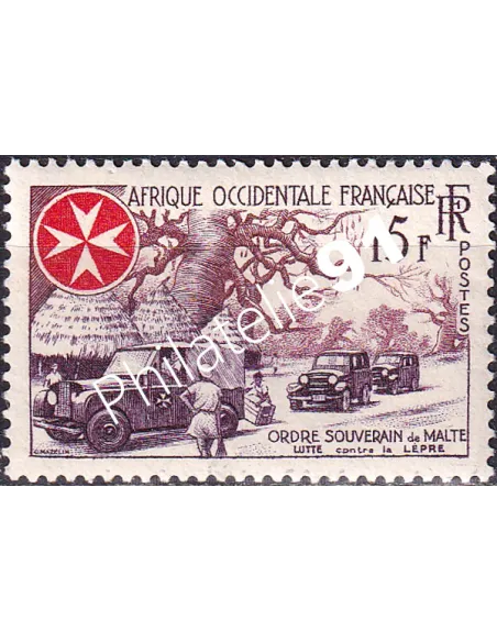 A.O.F. n° 63 charnière, collection timbres colonies françaises