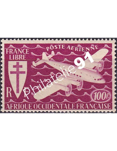 A.O.F. PA n° 3 charnière, collection timbres colonies françaises