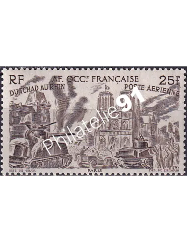 A.O.F. PA n° 9 charnière, collection timbres colonies françaises