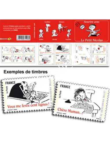 Carnet BC 355, Carnet le Petit Nicolas, collection timbres France