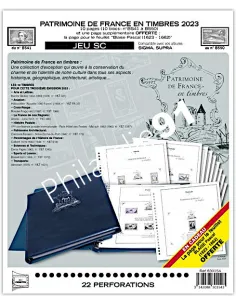 FRANCE SC Patrimoine de France en timbres 2023 - matériel philatélie