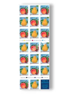 États-Unis, Carnet adhésif n° 2384, non plié, collection timbres Monde