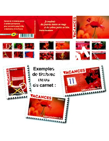 ADH. n° 315 à 328 - BC 315 - Carnet VACANCES 2009