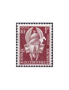 A.O.F. Timbre de Service n° 1, collection timbres colonies françaises