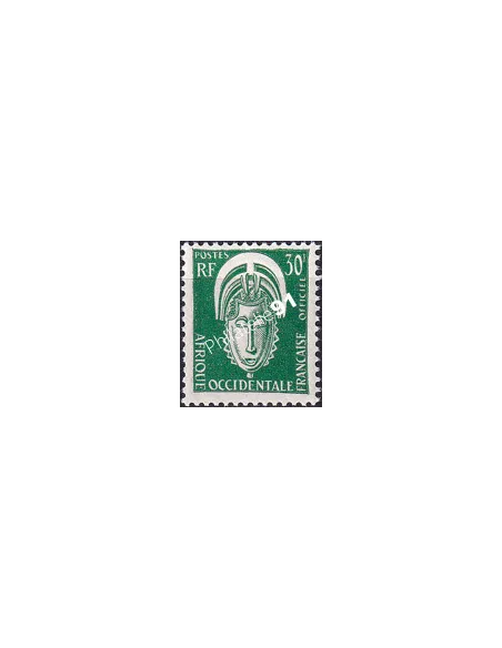 A.O.F. Timbre de Service n° 7 charnière,  timbres colonies françaises