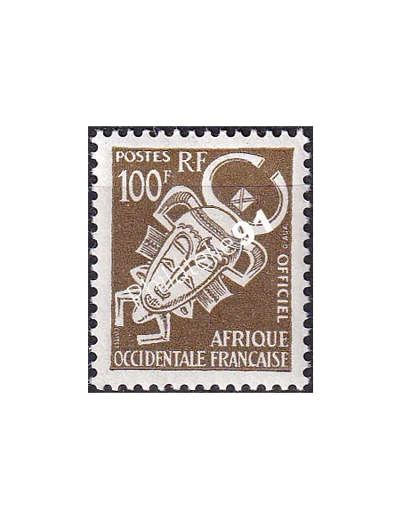 A.O.F. Timbre de Service n° 11, collection timbres colonies françaises