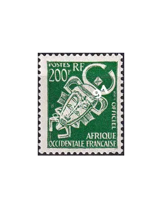 A.O.F. Timbre de Service n° 12, collection timbres colonies françaises