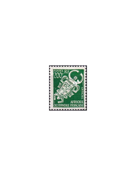 A.O.F. Timbre de Service n° 12, collection timbres colonies françaises