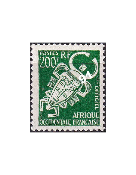 A.O.F. Timbre de Service n° 12, collection timbres colonies françaises