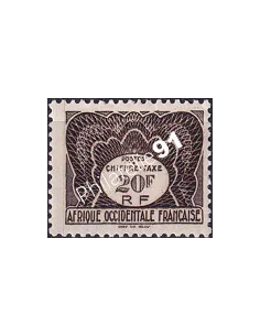 A.O.F. Timbre-Taxe n° 10 charnière, collection timbres colonies françaises
