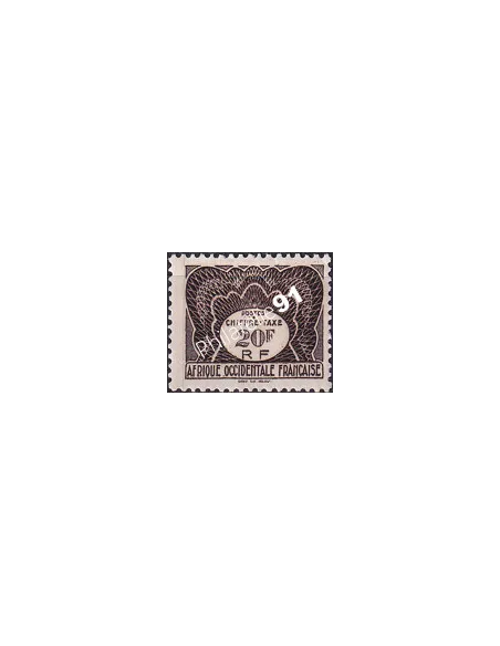 A.O.F. Timbre-Taxe n° 10 charnière, collection timbres colonies françaises