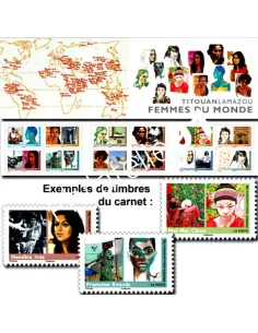 Carnet BC 274, Carnet Femmes du Monde, collection timbres France
