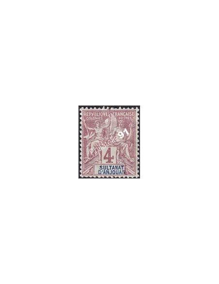 ANJOUAN, n° 3 charnière, timbres des colonies françaises