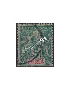 ANJOUAN, n° 4 oblitéré, timbres des colonies françaises