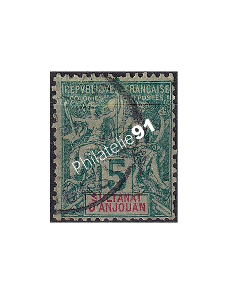ANJOUAN, n° 4 oblitéré, timbres des colonies françaises