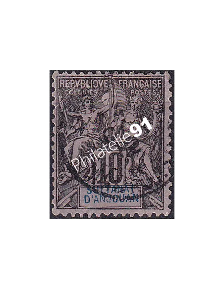 ANJOUAN, n° 5 oblitéré, timbres des colonies françaises