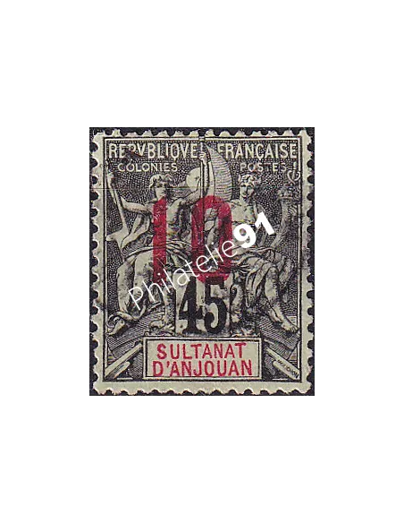 ANJOUAN, n° 27 oblitéré, timbres des colonies françaises