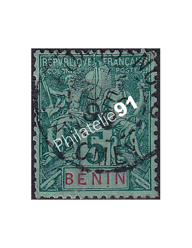 BÉNIN, n° 36 oblitéré, timbres des colonies françaises