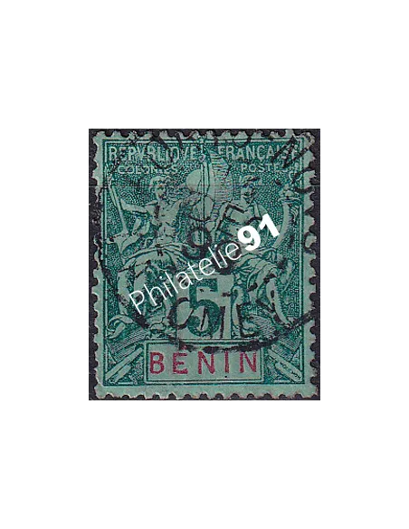 BÉNIN, n° 36 oblitéré, timbres des colonies françaises