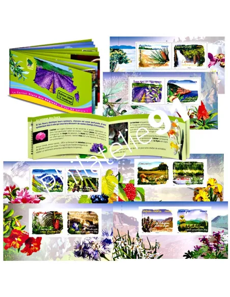 ADH. n° 303 à 314 - BC 303 - Carnet "Flore du Sud"
