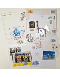 Tous Pays, Lot de 13 documents neufs et oblitérés, Thématique vélo