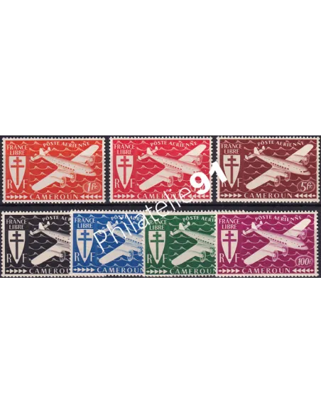 Cameroun, PA n° 12 à 18 charnière, Timbres colonies francaises