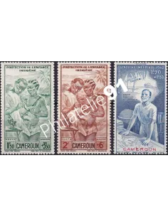 Cameroun, PA n° 19 à 21 charnière, Timbres colonies francaises