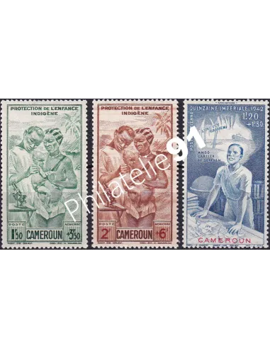 Cameroun, PA n° 19 à 21 charnière, Timbres colonies francaises