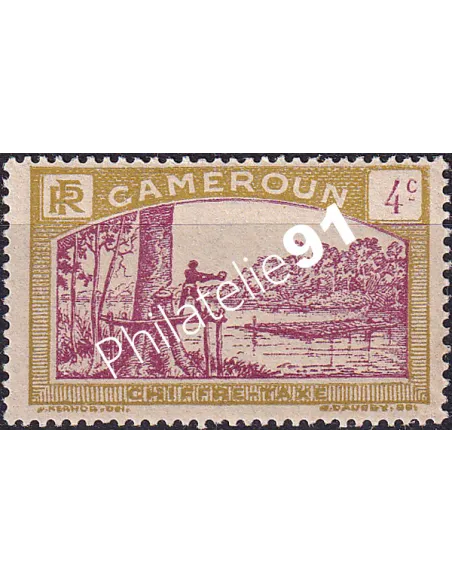 Cameroun, Timbre-taxe n° 2 charnière, Timbres colonies francaises