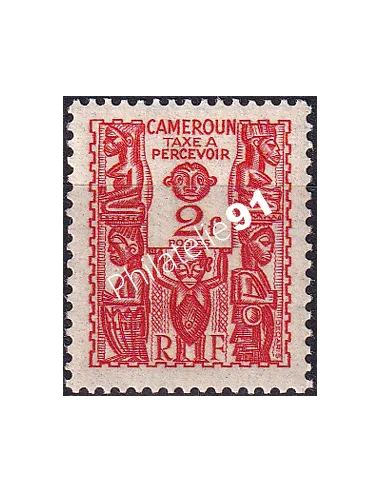 Cameroun, Timbre-taxe n° 22 charnière, Timbres colonies francaises