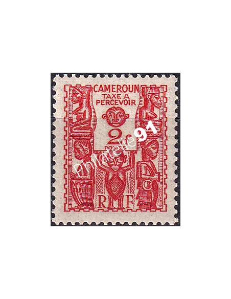 Cameroun, Timbre-taxe n° 22 charnière, Timbres colonies francaises