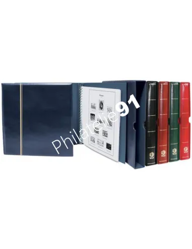 Album SUPRA : étui + reliure - Album à anneaux pour timbres