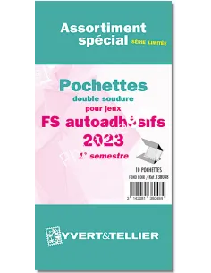 Assortiment Yvert&Tellier de pochettes France adhésifs 2023 1er semestre