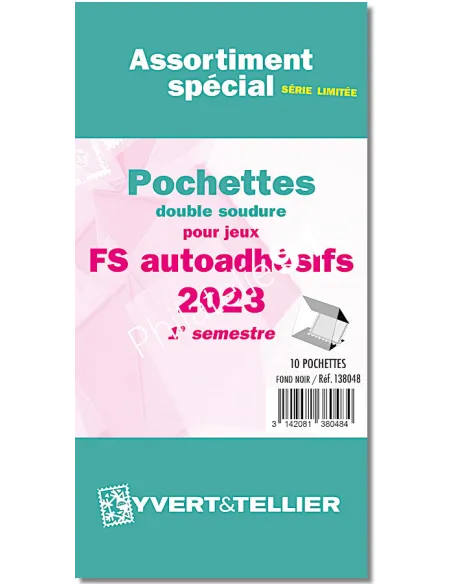 Assortiment Yvert&Tellier de pochettes France adhésifs 2023 1er semestre