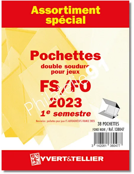Assortiment Yvert&Tellier de pochettes France FS/FO 2023