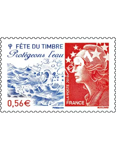 Timbre n° 4439 - Fête du timbre. Protégeons l'eau.