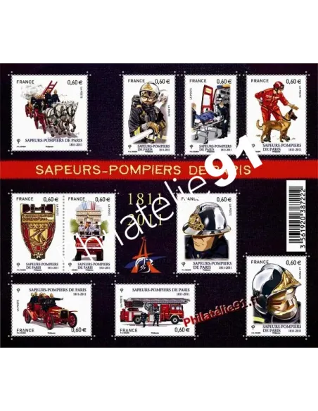 BON PLAN -  n° 4582 ** (Feuille) - 200 ans des Sapeurs-Pompiers de Paris