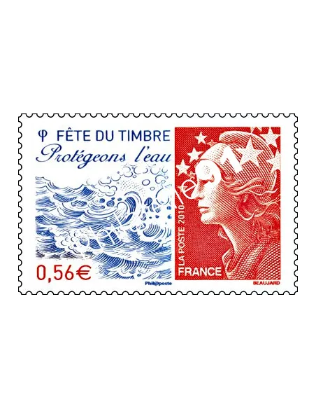 Timbre n° 4439 - Fête du timbre. Protégeons l'eau.