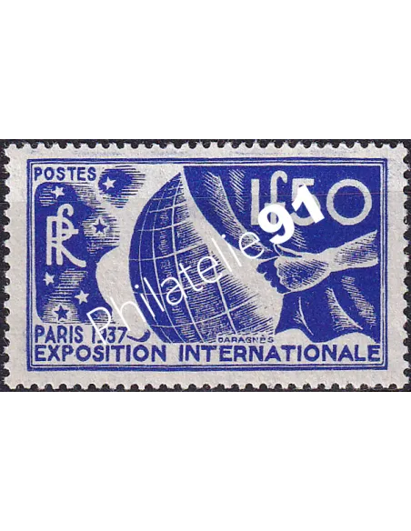 Timbre n° 327 charnière, collection timbres France